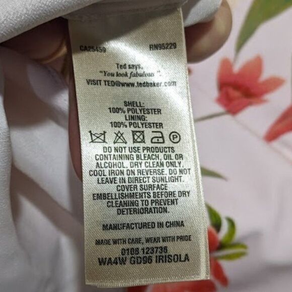 Ted baker | Irisola Floral Jeweled Neck Dress - Picture 7 of 8